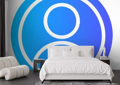 user gradient icon Wall mural