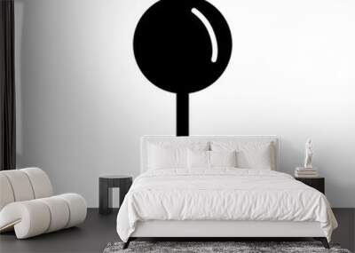 pin filled vector icon Wall mural