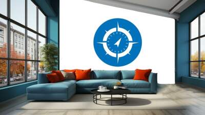 Compass Logo Template vector icon illustration design Wall mural