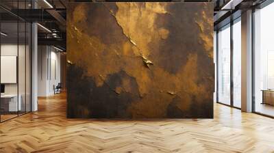 Dirty gold grunge wallpaper Wall mural