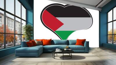 save palestine logo , free gaza vector design Wall mural