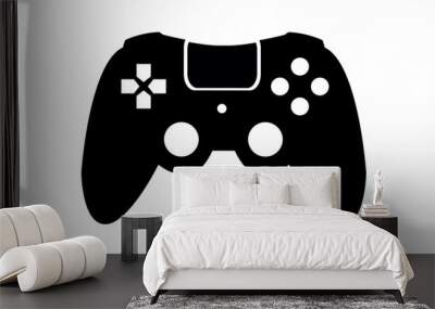 joystick icon silhouette vector illustration Wall mural