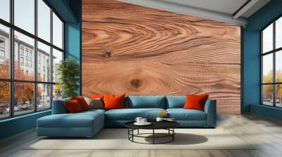 Wood texture, surface of teak wood background for ceramic tile and decoration. High quality photo Wall mural