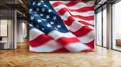 photo of the American flag Wall mural