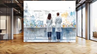 banner for a chain of medical clinics , medical orientation to give the client an understanding of the wide range of services provided by the network of clinics, healthcare banner, Generative Ai Wall mural