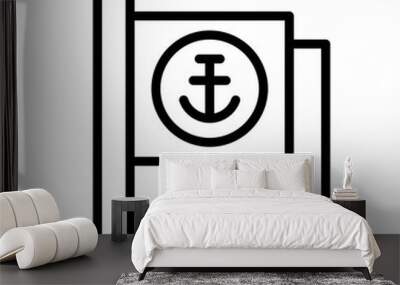 Flag Icon Wall mural