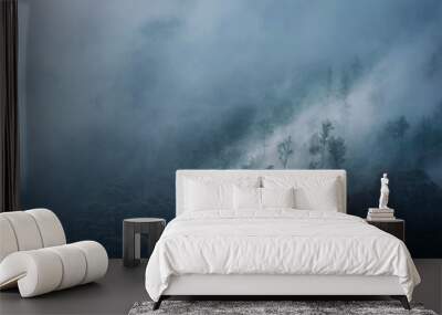 The misty mountain air is a refreshing reminder of the beauty of nature. Wall mural