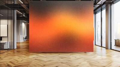 black orange grainy gradient background, black backdrop, noise texture effect,webpage header, wide banner size Wall mural