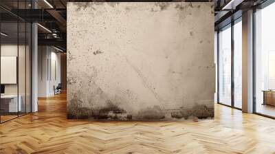 Distressed vintage paper texture with worn and grainy stamp overlays for a rough and gritty background. Wall mural