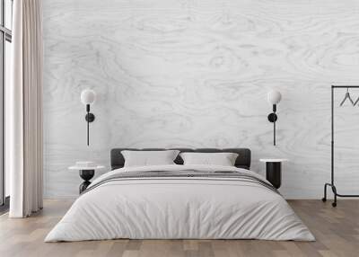 White wood background, wooden gray pattern old wall for design Wall mural