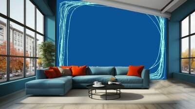 blue background with copy space for your text Wall mural