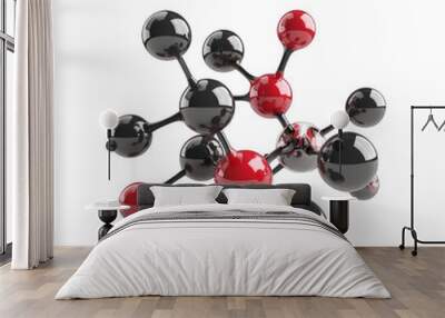 structure of a molecule isolated on white  Wall mural