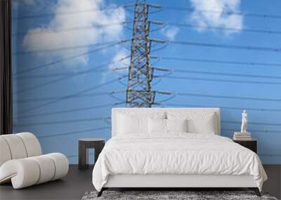 High voltage post or High voltage tower Wall mural