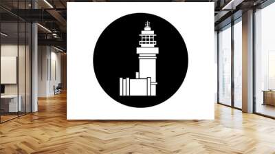 Cape Byron Lighthouse sits on Australia’s most easterly point vector Wall mural