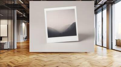 Polaroid Frame Photo Mockup Retro Image Memories Isolated Graphic Wall mural