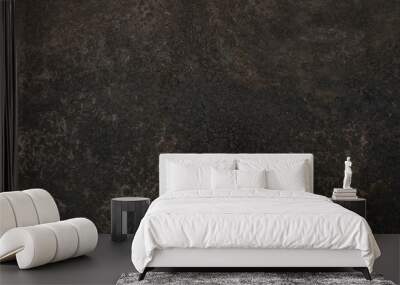 black concrete wall background. dirty cement floor Wall mural