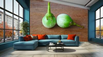 organic eggplant fresh food,Chinese vegetable and healthy food Wall mural