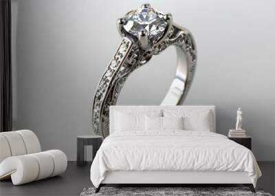 Diamond Engagement Ring. Wall mural