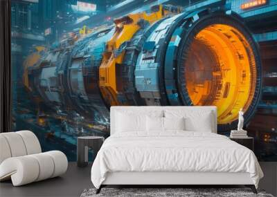 Futuristic Cityscape. Wall mural