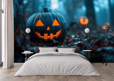 Halloween Jack-o'-Lantern. Wall mural