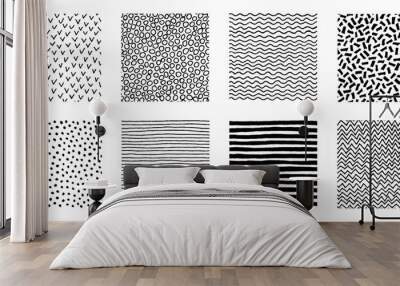 Hand Drawn Patterns Doodle Design Wall mural