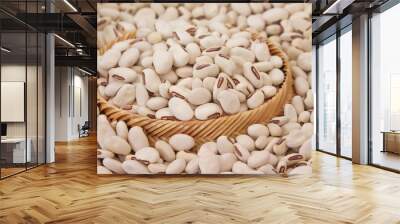 Close up jack beans or canavalia ensiformis seeds nature texture for background Wall mural