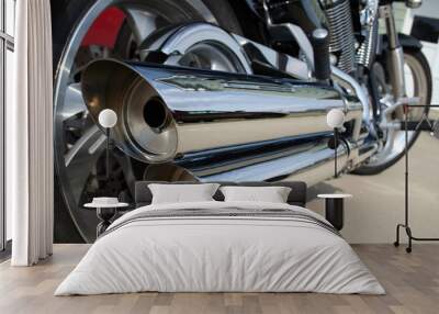 motorcycle exhaust Wall mural