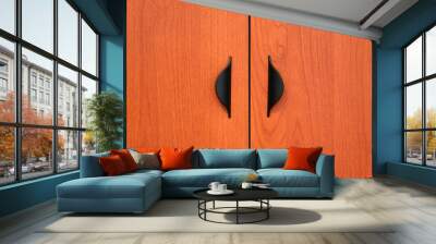 wooden cabinet doors Wall mural