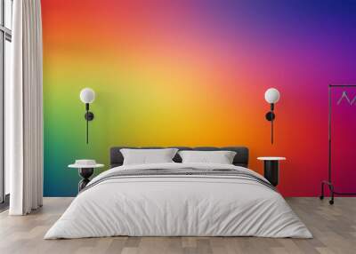 abstract blurred gradient background in bright colors colorful smooth illustration Wall mural