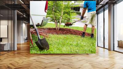 weekend yard work Wall mural