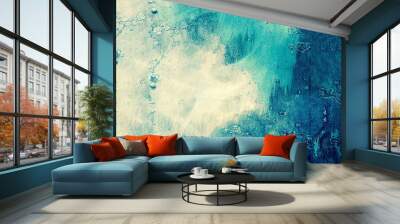 White and blue abstract background Wall mural