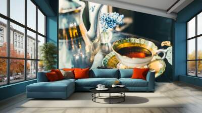 Nice tea time. Wall mural