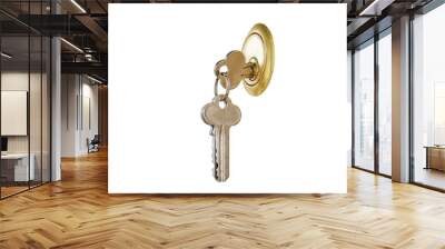 key and keyhole Wall mural