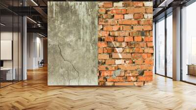 wall brick peeling background Wall mural