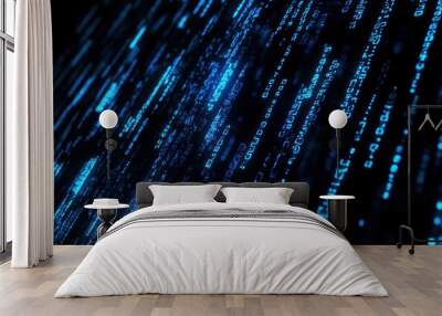 Abstract Digital Code Wall mural