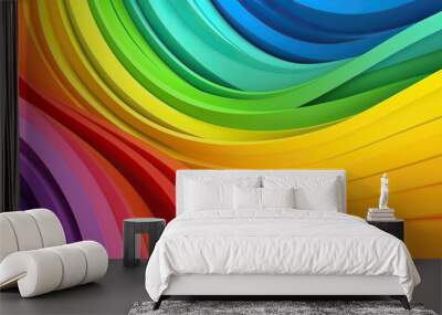 abstract rainbow background Wall mural