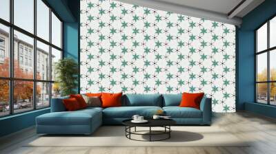 White texture with blue stars Wall mural