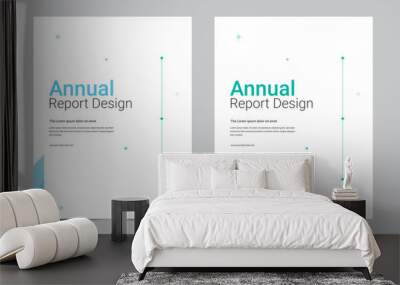 Cover design for annual report and business catalog, magazine, flyer or booklet. Brochure template layout. A4 cover vector EPS-10 Wall mural