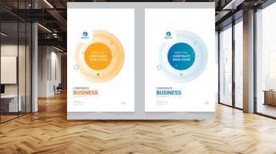 Cover design for annual report and business catalog, magazine, flyer or booklet. Brochure template layout. A4 cover vector EPS-10 Wall mural