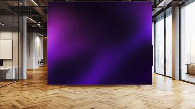 Abstract purple and black gradient background. noise texture effect banner header design Wall mural