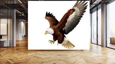 Eagle isolated on transparent background  Wall mural