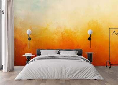 Vibrant abstract artwork featuring warm orange and yellow textures Wall mural