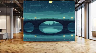 night Wall mural