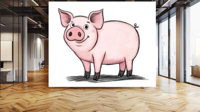 pig Wall mural