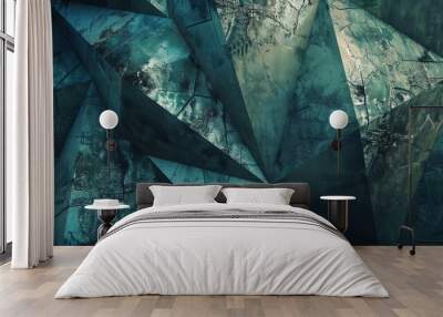 abstract geometric wall texture Wall mural