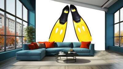 yellow fin isolated Wall mural