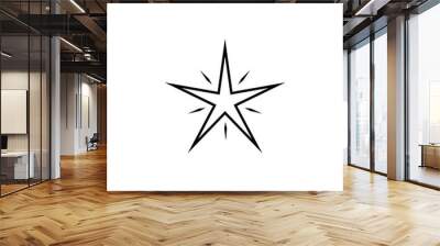 bright Star line icon. Element of star icon for mobile concept and web apps. Thin line bright Star icon can be used for web and mobile. Premium icon Wall mural