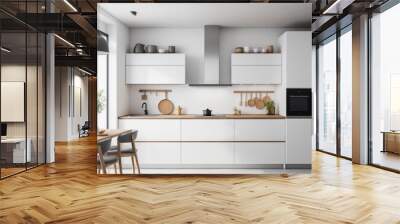 modern kitchen interior Wall mural