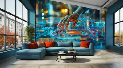 A team of business architects designing enterprise-wide solutions to streamline operations and drive digital transformation, their expertise and strategic planning ensuring alignme Wall mural