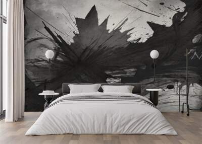 Abstract watercolor grunge background gloomy Wall mural